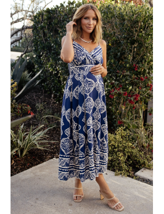 Midi Dress | Blue Print