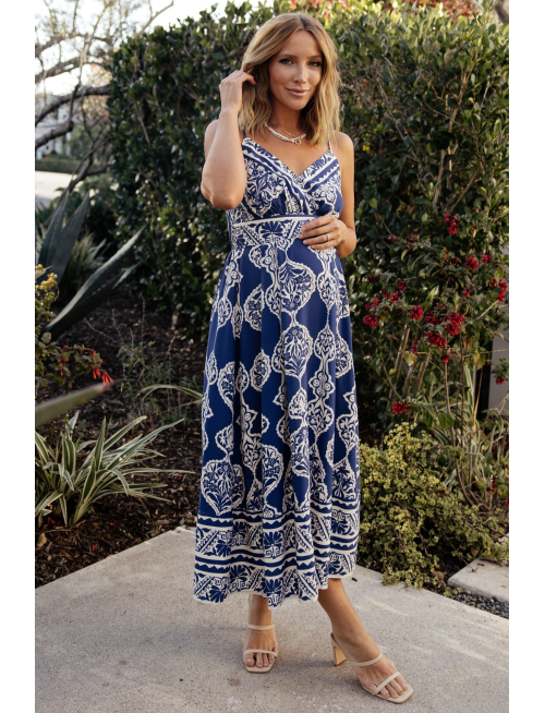 Midi Dress | Blue Print