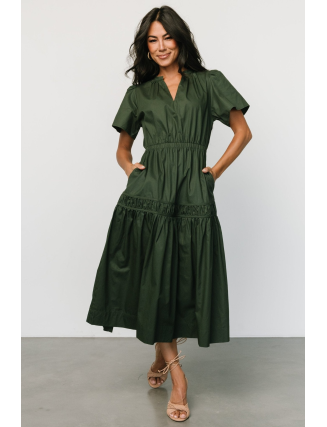 Midi Dress | Deep Green