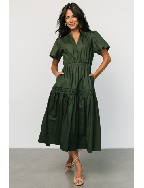 Midi Dress | Deep Green