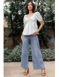 Mid Rise Wide Leg Jeans | Medium Wash