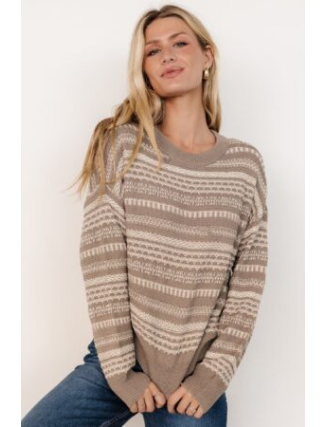 Knit Sweater | Stone + Ivory