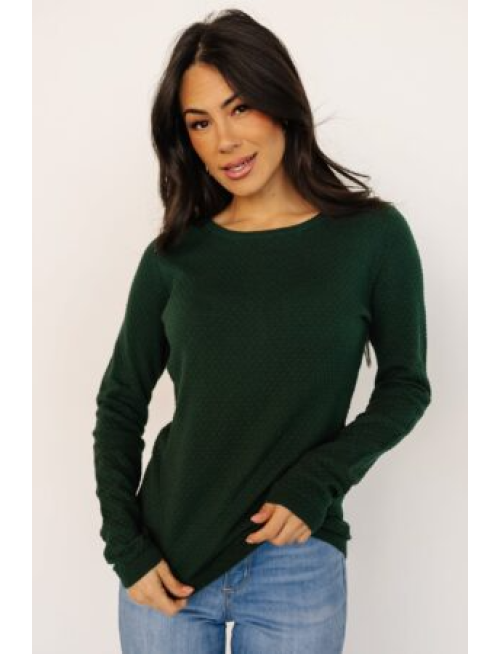 Knit Top | Dark Green