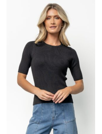 Ribbed Top | Black