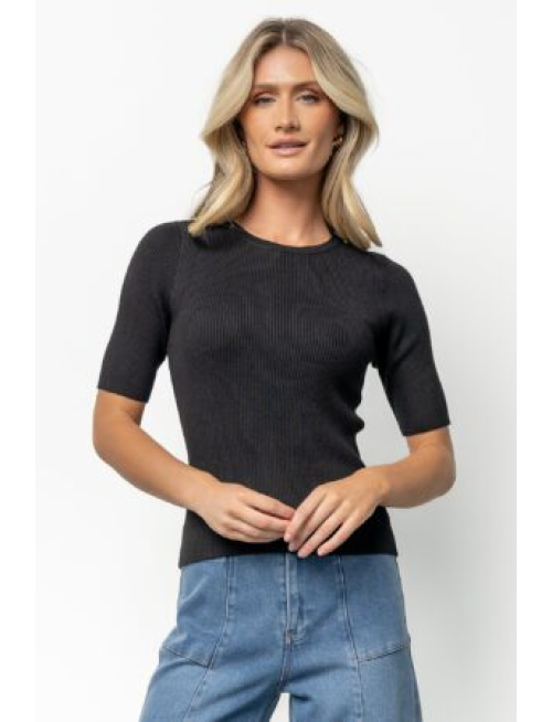 Ribbed Top | Black