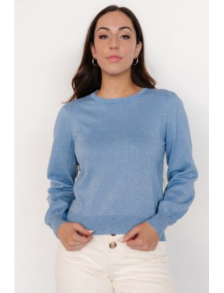 Shimmer Sweater Top | Blue
