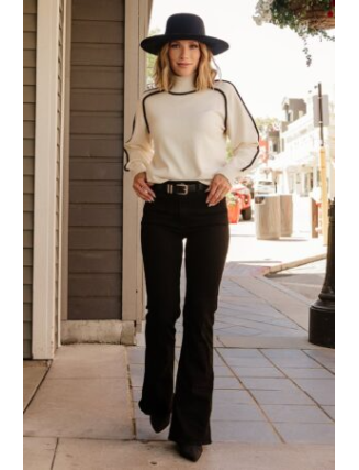 Sweater | Cream + Black
