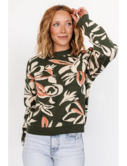 Sweater | Green Print