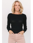 Sweater Top | Black