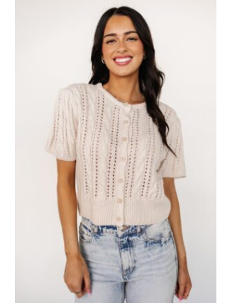 Sweater Top | Cream
