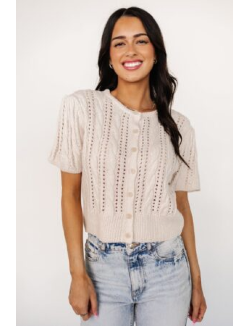 Sweater Top | Cream