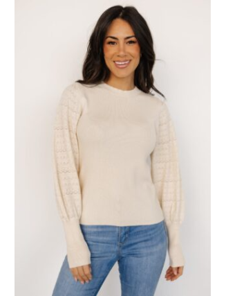 Sweater Top | Cream
