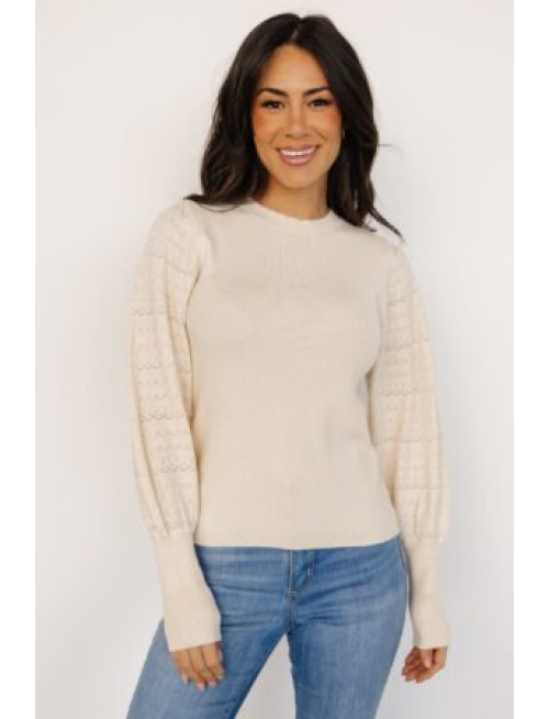 Sweater Top | Cream
